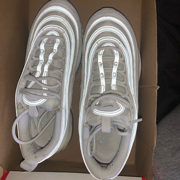 Air Max 97 - White/pure white platinum in size 6 - Picture 6 of 8